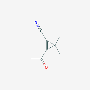 2-Acetyl-3,3-dimethylcyclopropene-1-carbonitrile