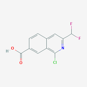 1-Chloro-3-(difluoromethyl)isoquinoline-7-carboxylic acid