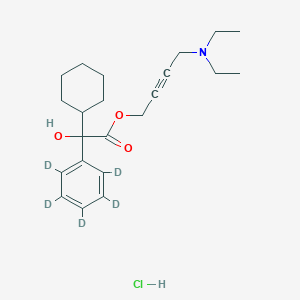 4-(diethylamino)but-2-ynyl 2-cyclohexyl-2-hydroxy-2-(2,3,4,5,6-pentadeuteriophenyl)acetate;hydrochloride