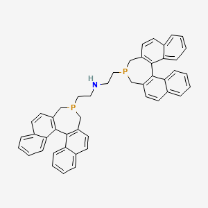 2-(13-phosphapentacyclo[13.8.0.02,11.03,8.018,23]tricosa-1(15),2(11),3,5,7,9,16,18,20,22-decaen-13-yl)-N-[2-(13-phosphapentacyclo[13.8.0.02,11.03,8.018,23]tricosa-1(15),2(11),3,5,7,9,16,18,20,22-decaen-13-yl)ethyl]ethanamine