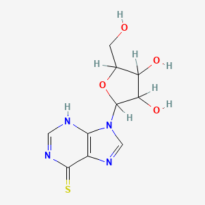 2-(Hydroxymethyl)-5-(6-mercapto-9H-purin-9-yl)tetrahydrofuran-3,4-diol