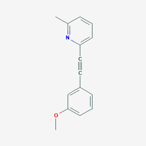 2-((3-Methoxyphenyl)ethynyl)-6-methylpyridine