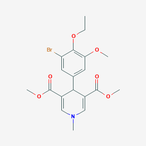 3,5-DIMETHYL 4-(3-BROMO-4-ETHOXY-5-METHOXYPHENYL)-1-METHYL-1,4-DIHYDROPYRIDINE-3,5-DICARBOXYLATE