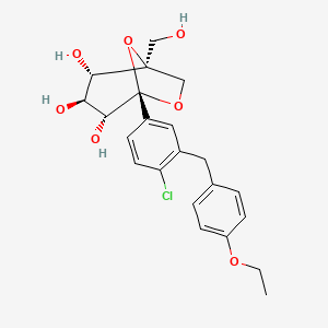 molecular formula C22H25ClO7 B560060 Ertugliflozin CAS No. 1210344-57-2