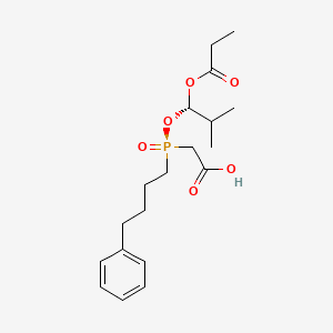 Des(4-cyclohexyl-L-proline) Fosinopril Acetic Acid