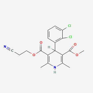 5-O-(2-cyanoethyl) 3-O-methyl 4-(2,3-dichlorophenyl)-2,6-dimethyl-1,4-dihydropyridine-3,5-dicarboxylate