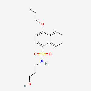 (3-Hydroxypropyl)[(4-propoxynaphthyl)sulfonyl]amine