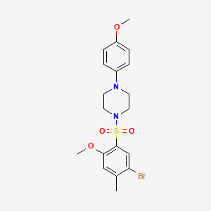 1-[(5-bromo-2-methoxy-4-methylphenyl)sulfonyl]-4-(4-methoxyphenyl)piperazine