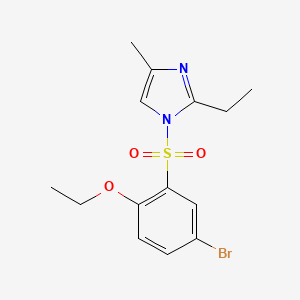 4-Bromo-1-ethoxy-2-[(2-ethyl-4-methylimidazolyl)sulfonyl]benzene