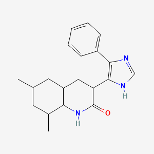 6,8-dimethyl-3-(4-phenyl-1H-imidazol-5-yl)-3,4,4a,5,6,7,8,8a-octahydro-1H-quinolin-2-one