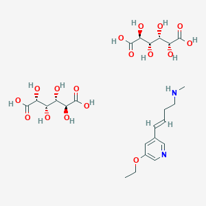 (E)-4-(5-ethoxypyridin-3-yl)-N-methylbut-3-en-1-amine;(2S,3S,4S,5R)-2,3,4,5-tetrahydroxyhexanedioic acid