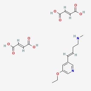 (E)-but-2-enedioic acid;(E)-4-(5-ethoxypyridin-3-yl)-N-methylbut-3-en-1-amine