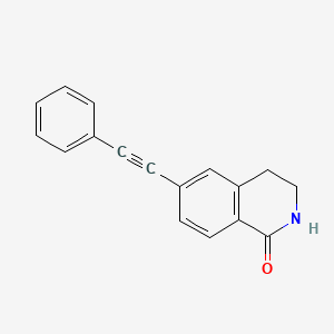 1(2H)-Isoquinolinone, 3,4-dihydro-6-(2-phenylethynyl)-