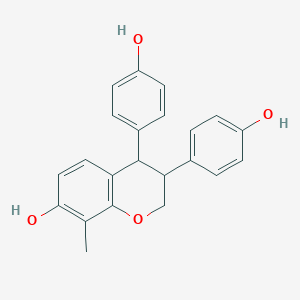 3,4-bis(4-hydroxyphenyl)-8-methyl-3,4-dihydro-2H-chromen-7-ol