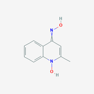 N-(1-hydroxy-2-methylquinolin-4-ylidene)hydroxylamine