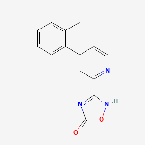 3-[4-(2-methylphenyl)pyridin-2-yl]-2H-1,2,4-oxadiazol-5-one