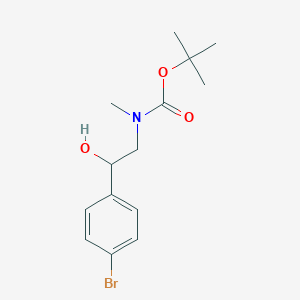 tert-butyl N-[2-(4-bromophenyl)-2-hydroxyethyl]-N-methylcarbamate