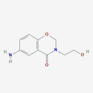 6-amino-2,3-dihydro-3-(2'-hydroxyethyl)-4H-1,3-benzoxazin-4-one