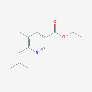 6-(2-Methyl-propenyl)-5-vinyl-nicotinic acid ethyl ester