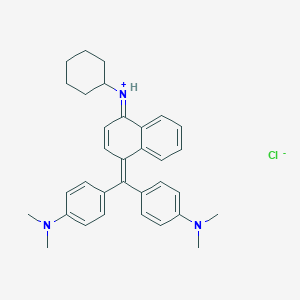 n-[(1e)-4-{Bis[4-(dimethylamino)phenyl]methylidene}naphthalen-1(4h)-ylidene]cyclohexanaminium chloride