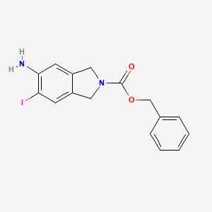 benzyl 5-amino-6-iodo-1,3-dihydro-2H-isoindole-2-carboxylate