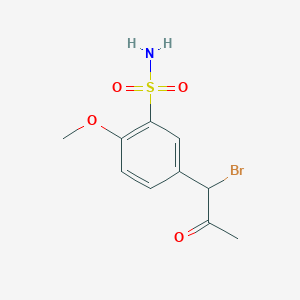 Benzenesulfonamide, 5-(1-bromo-2-oxopropyl)-2-methoxy-