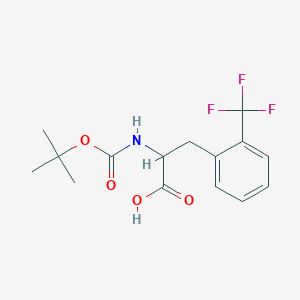 2-[(2-methylpropan-2-yl)oxycarbonylamino]-3-[2-(trifluoromethyl)phenyl]propanoic Acid