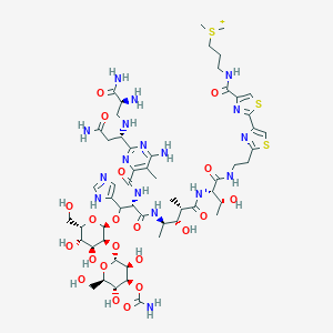 molecular formula C55H84N17O21S3+ B088199 Bleomycin CAS No. 11056-06-7