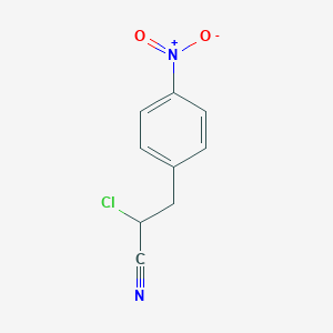 2-Chloro-3-(4-nitrophenyl)propanenitrile